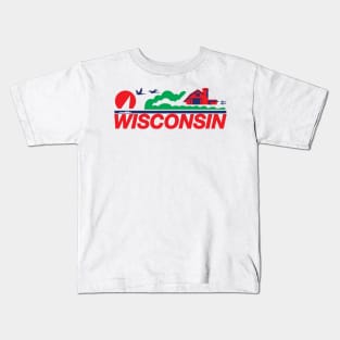 Wisconsin License Plate T-shirt Gift Kids T-Shirt